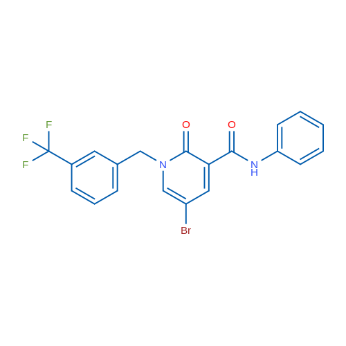 5-Bromo-2-oxo-N-phenyl-1-{[3-(trifluoromethyl)phenyl]methyl}-1,2-dihydropyridine-3-carboxamide 1g