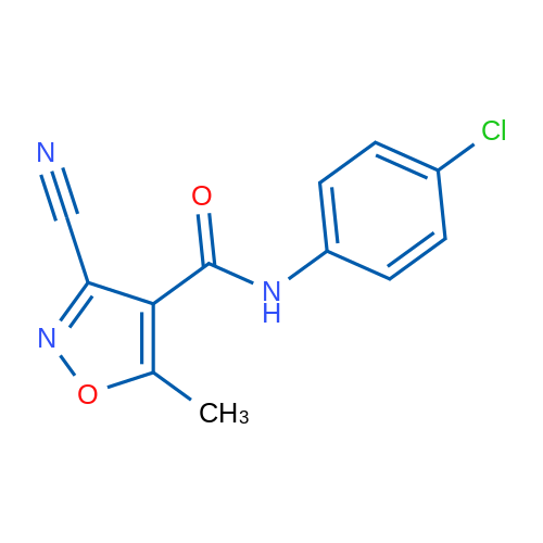 N-(4-Chlorophenyl)-3-cyano-5-methyl-1,2-oxazole-4-carboxamide 1g