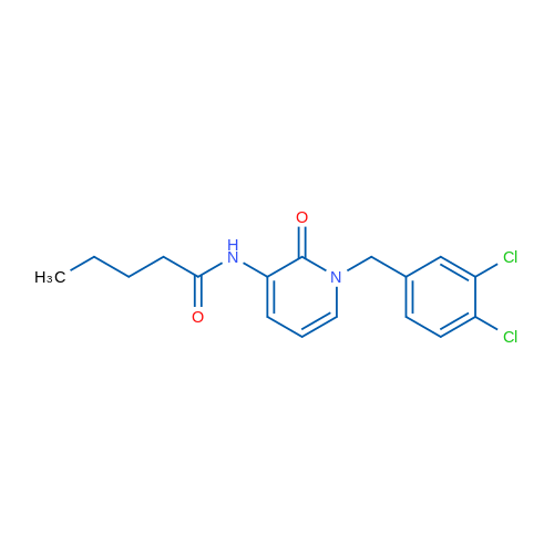 N-{1-[(3,4-dichlorophenyl)methyl]-2-oxo-1,2-dihydropyridin-3-yl}pentanamide 1g