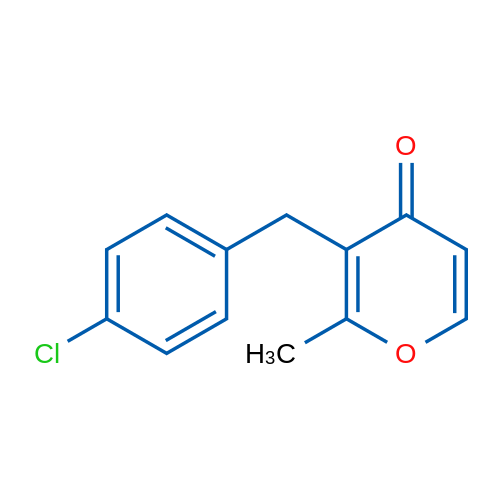 3-(4-Chlorobenzyl)-2-methyl-4H-pyran-4-one 1g