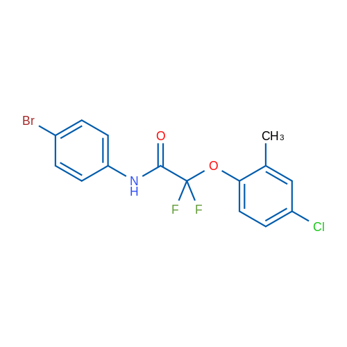 N-(4-Bromophenyl)-2-(4-chloro-2-methylphenoxy)-2,2-difluoroacetamide 1g
