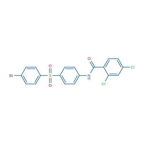 N-[4-(4-Bromobenzenesulfonyl)phenyl]-2,4-dichlorobenzamide 1g