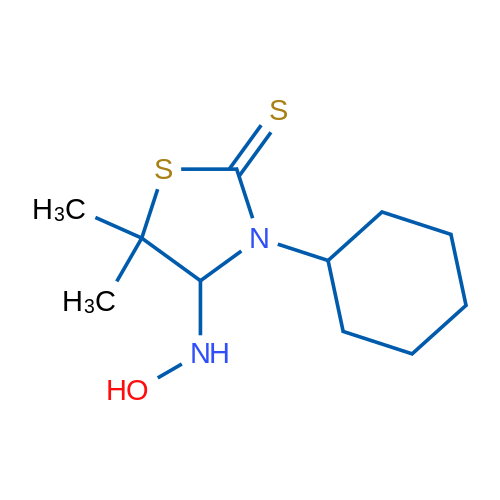 3-Cyclohexyl-4-(hydroxyamino)-5,5-dimethylthiazolidine-2-thione 1g