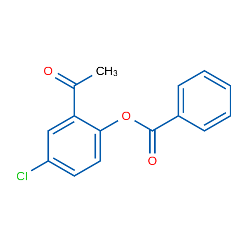 2-Acetyl-4-chlorophenyl benzoate 1g