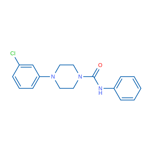 4-(3-Chlorophenyl)-N-phenylpiperazine-1-carboxamide 1g