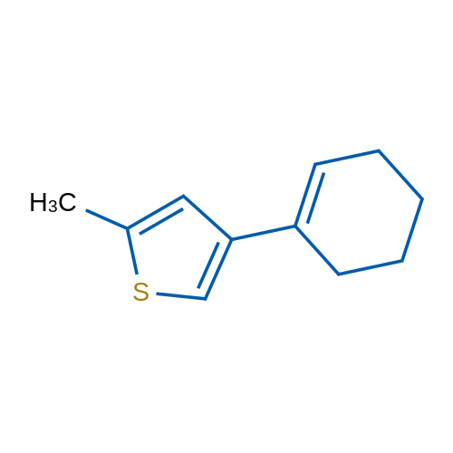 4-(Cyclohex-1-en-1-yl)-2-methylthiophene 1g