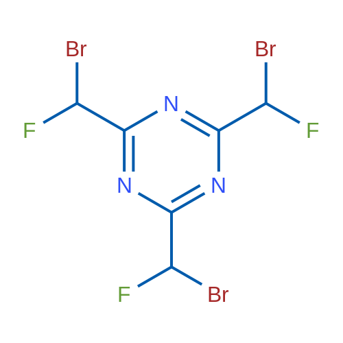 TRis(bromofluoromethyl)-s-triazine 1g