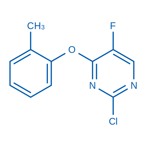 2-Chloro-5-fluoro-4-(2-methylphenoxy)pyrimidine 5g