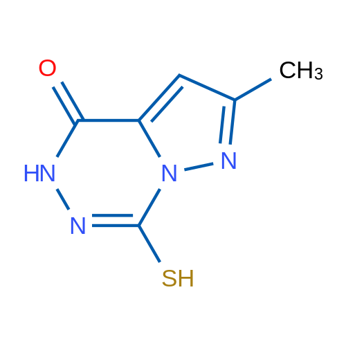 7-MErcapto-2-methyl-5H-pyrazolo[1,5-d][1,2,4]triazin-4-one 1g