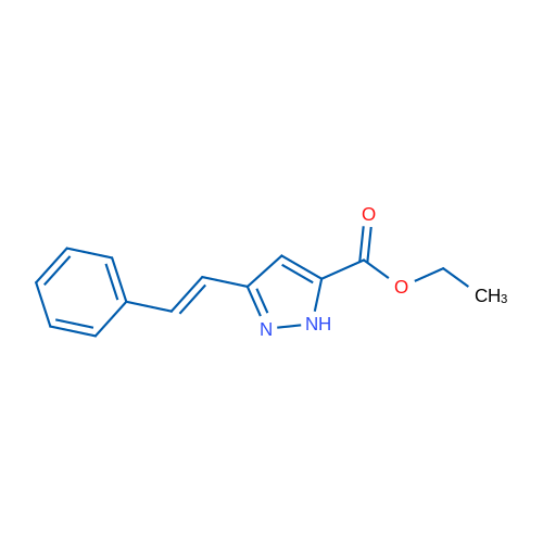 Ethyl 3-styryl-1H-pyrazole-5-carboxylate 1g