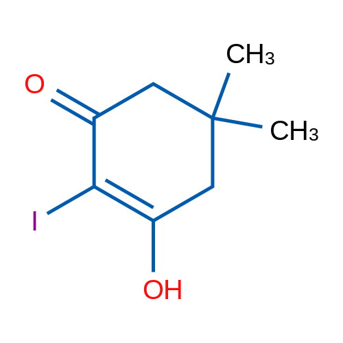 3-hydroxy-2-iodo-5,5-dimethylcyclohex-2-en-1-one 100mg