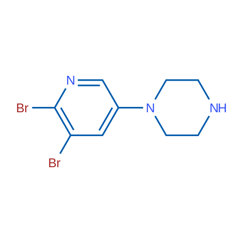 1-(5,6-Dibromopyridin-3-yl)piperazine 1g