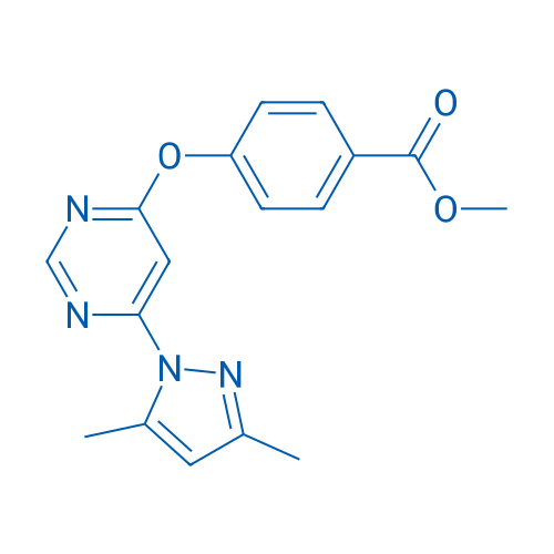 Methyl 4-((6-(3,5-dimethyl-1H-pyrazol-1-yl)pyrimidin-4-yl)oxy)benzoate 100mg