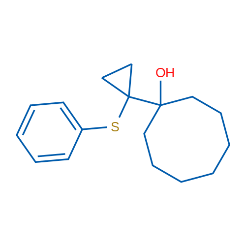 1-(1-(Phenylthio)cyclopropyl)cyclooctanol 1g
