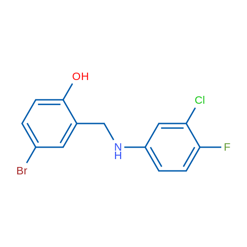 4-Bromo-2-{[(3-chloro-4-fluorophenyl)amino]methyl}phenol 1g