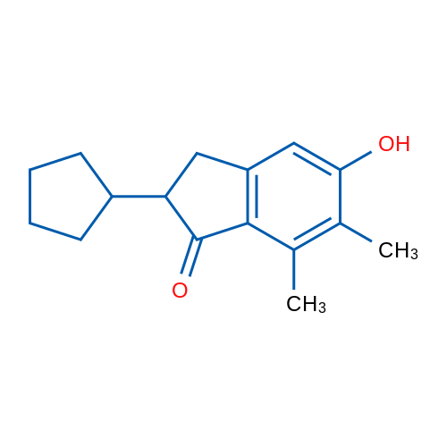 2-Cyclopentyl-5-hydroxy-6,7-dimethyl-2,3-dihydro-1H-inden-1-one 1g
