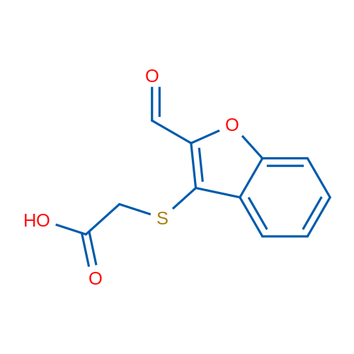2-((2-Formylbenzofuran-3-yl)thio)acetic acid 1g