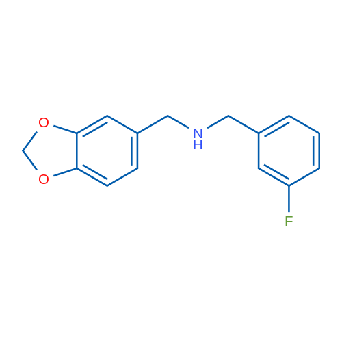 1-(Benzo[d][1,3]dioxol-5-yl)-N-(3-fluorobenzyl)methanamine 5g