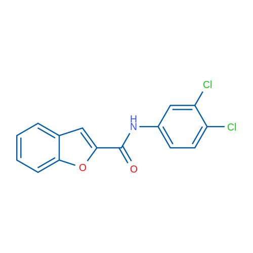 N-(3,4-Dichlorophenyl)benzofuran-2-carboxamide 1g