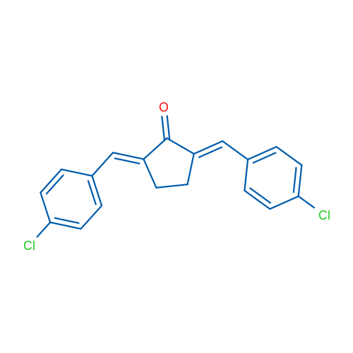 2,5-Bis(4-chlorobenzylidene)cyclopentanone 1g