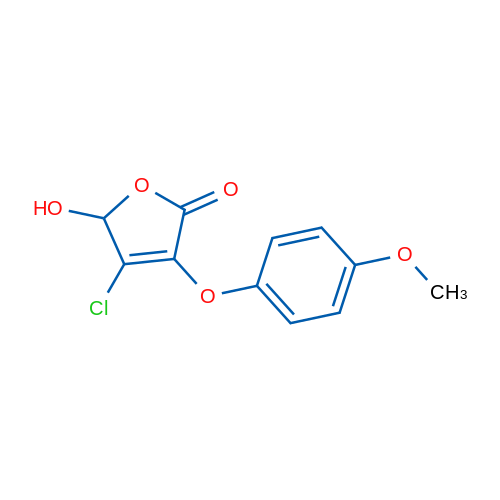 4-Chloro-5-hydroxy-3-(4-methoxyphenoxy)furan-2(5H)-one 5g