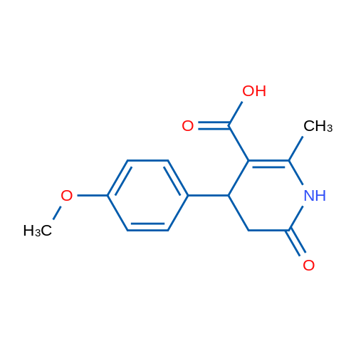 4-(4-Methoxyphenyl)-2-methyl-6-oxo-1,4,5,6-tetrahydropyridine-3-carboxylic acid 1g