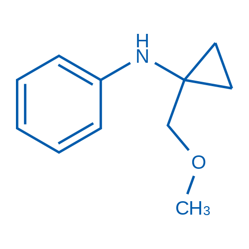 N-(1-(Methoxymethyl)cyclopropyl)aniline 50mg