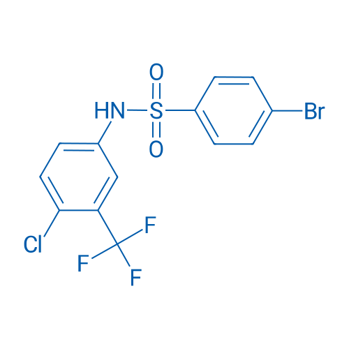 4-Bromo-N-(4-chloro-3-(trifluoromethyl)phenyl)benzenesulfonamide 100mg