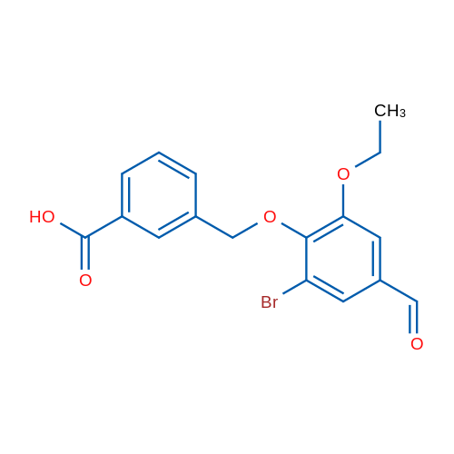 3-((2-Bromo-6-ethoxy-4-formylphenoxy)methyl)benzoic acid 1g