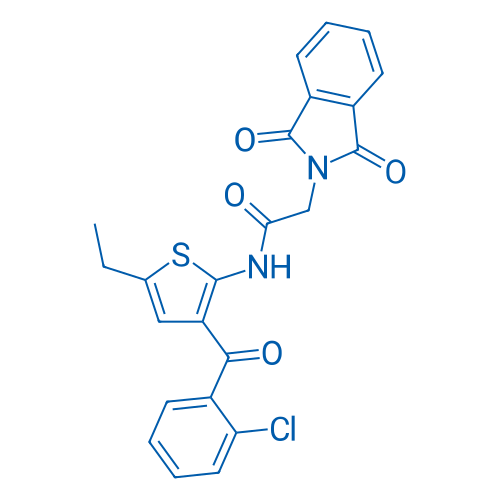 N-(3-(2-Chlorobenzoyl)-5-ethylthiophen-2-yl)-2-(1,3-dioxoisoindolin-2-yl)acetamide 1g