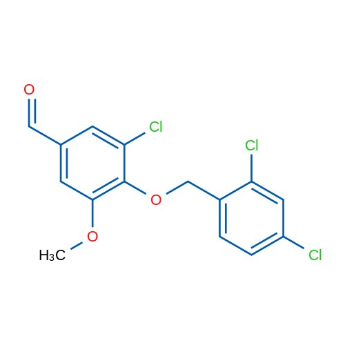 3-Chloro-4-((2,4-dichlorobenzyl)oxy)-5-methoxybenzaldehyde 5g