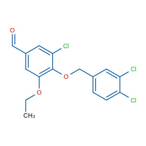 3-Chloro-4-((3,4-dichlorobenzyl)oxy)-5-ethoxybenzaldehyde 1g
