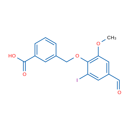 3-((4-Formyl-2-iodo-6-methoxyphenoxy)methyl)benzoic acid 1g