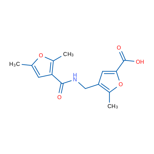 4-((2,5-Dimethylfuran-3-carboxamido)methyl)-5-methylfuran-2-carboxylic acid 5g