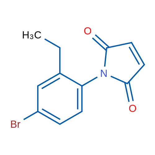1-(4-Bromo-2-ethylphenyl)-1H-pyrrole-2,5-dione 1g