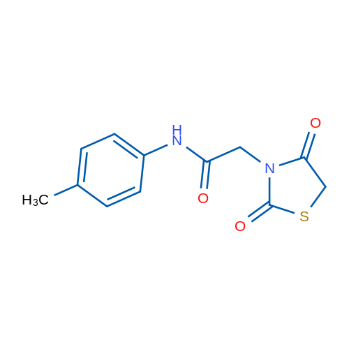 2-(2,4-Dioxothiazolidin-3-yl)-N-(p-tolyl)acetamide 1g