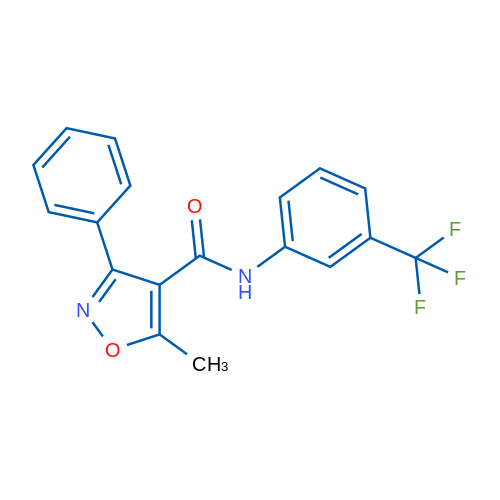 5-Methyl-3-phenyl-N-[3-(trifluoromethyl)phenyl]-1,2-oxazole-4-carboxamide 1g