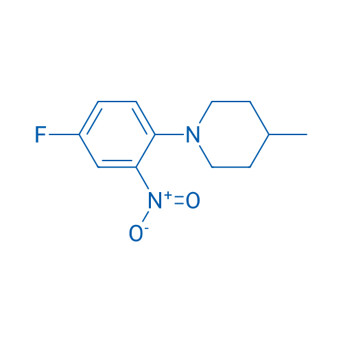 1-(4-Fluoro-2-nitrophenyl)-4-methylpiperidine 250mg