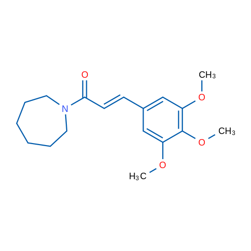 1-(Azepan-1-yl)-3-(3,4,5-trimethoxyphenyl)prop-2-en-1-one 100mg