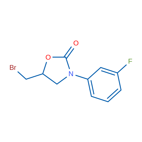 5-(Bromomethyl)-3-(3-fluorophenyl)-1,3-oxazolidin-2-one 1g