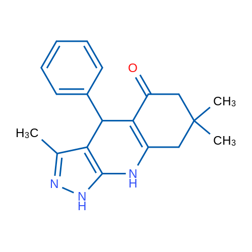 3,7,7-Trimethyl-4-phenyl-6,7,8,9-tetrahydro-1H-pyrazolo[3,4-b]quinolin-5(4H)-one 5g
