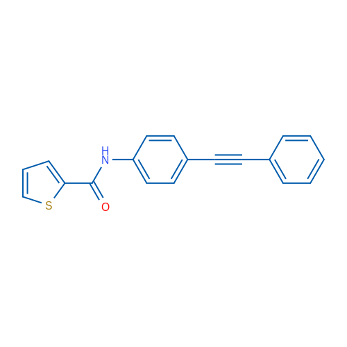 N-[4-(2-Phenylethynyl)phenyl]thiophene-2-carboxamide 1g