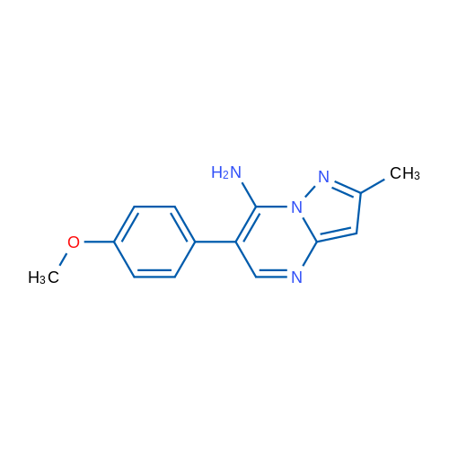 6-(4-Methoxyphenyl)-2-methylpyrazolo[1,5-a]pyrimidin-7-amine 1g