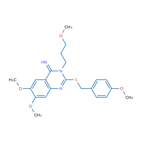 6,7-Dimethoxy-2-{[(4-methoxyphenyl)methyl]sulfanyl}-3-(3-methoxypropyl)-3,4-dihydroquinazolin-4-imine 1g