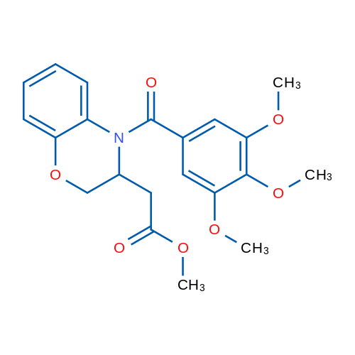 Methyl 2-[4-(3,4,5-trimethoxybenzoyl)-3,4-dihydro-2H-1,4-benzoxazin-3-yl]acetate 1g