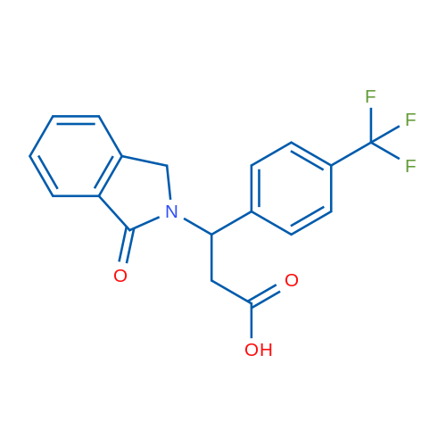 3-(1-Oxo-2,3-dihydro-1H-isoindol-2-yl)-3-[4-(trifluoromethyl)phenyl]propanoic acid 1g