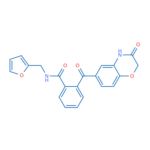 N-[(Furan-2-yl)methyl]-2-(3-oxo-3,4-dihydro-2H-1,4-benzoxazine-6-carbonyl)benzamide 1g