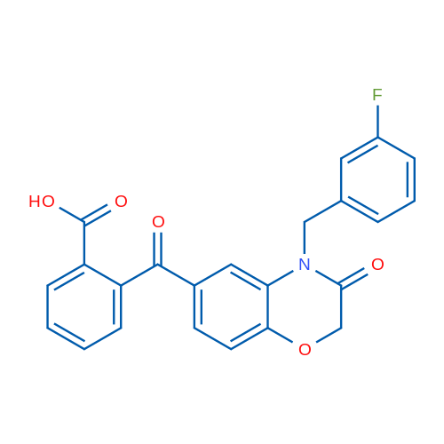 2-{4-[(3-fluorophenyl)methyl]-3-oxo-3,4-dihydro-2H-1,4-benzoxazine-6-carbonyl}benzoic acid 1g