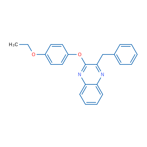 2-Benzyl-3-(4-ethoxyphenoxy)quinoxaline 1g