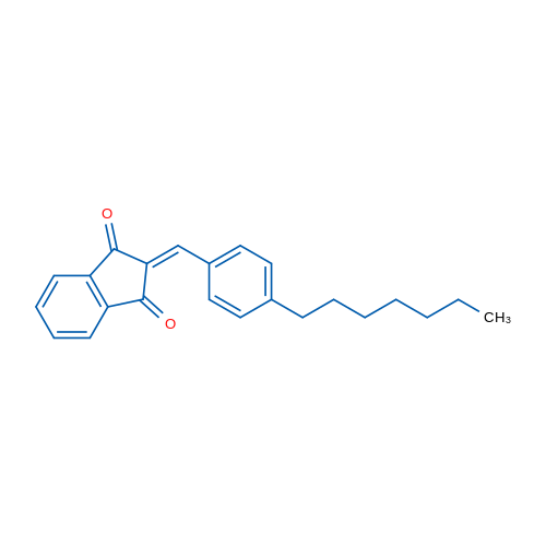 2-[(4-Heptylphenyl)methylidene]-2,3-dihydro-1H-indene-1,3-dione 1g